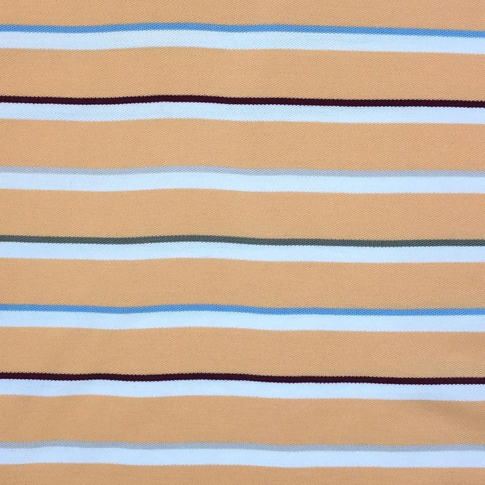 Eddie Bauer Polo Shirt Orange Striped Size Large - Picture 5 of 6